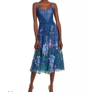 Marchesa Notte Midi Dress